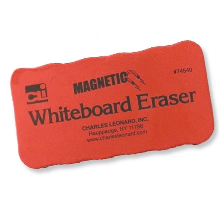 Magnetic Whiteboard Eraser, Red/Black, PK12